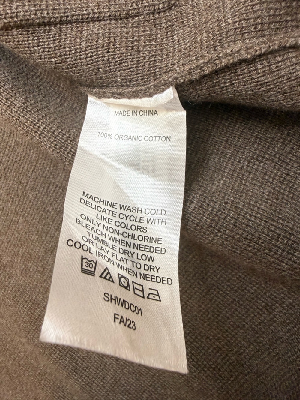 QUINCE 100% Organic Cotton Knit Blazer Heather Brown XS - Picture 7 of 11